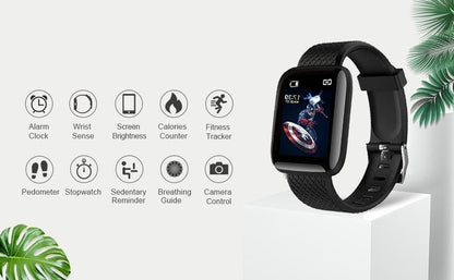 Smart Fitness Band with Heart Rate, BP Monitor & Color Display