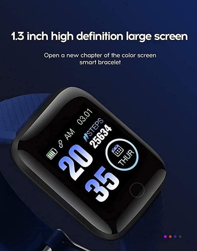 Smart Fitness Band with Heart Rate, BP Monitor & Color Display