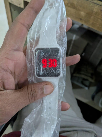 Men's and Women's White Sports Watch