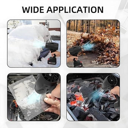 Cordless Turbo Jet Blower High Speed Handheld Air Duster for Car Cleaning & Dust Removal
