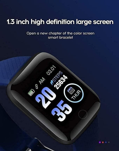 Smart Fitness Band with Heart Rate, BP Monitor & Color Display