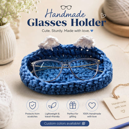 Kalashray Handmade Crochet Glasses Holder Tray