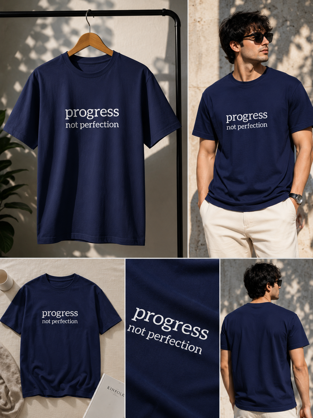 Progress Not Perfection Unisex Classic Crew T-Shirt