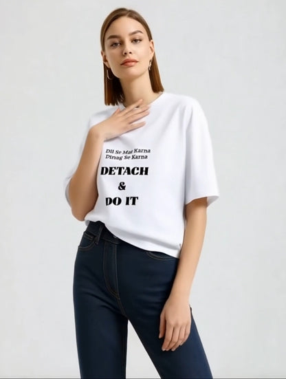 Detach & Do It Unisex Oversized Standard T-Shirt