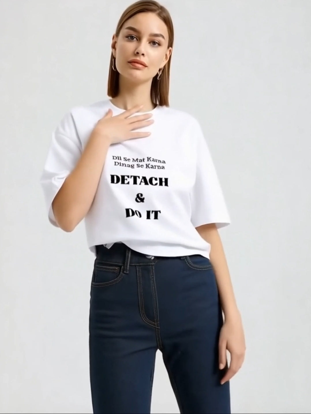 Detach & Do It Unisex Oversized Standard T-Shirt