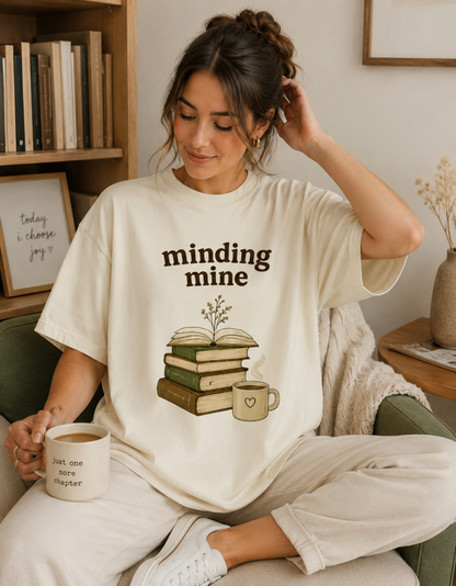 Minding Mine Front Unisex Oversized Classic T-Shirt