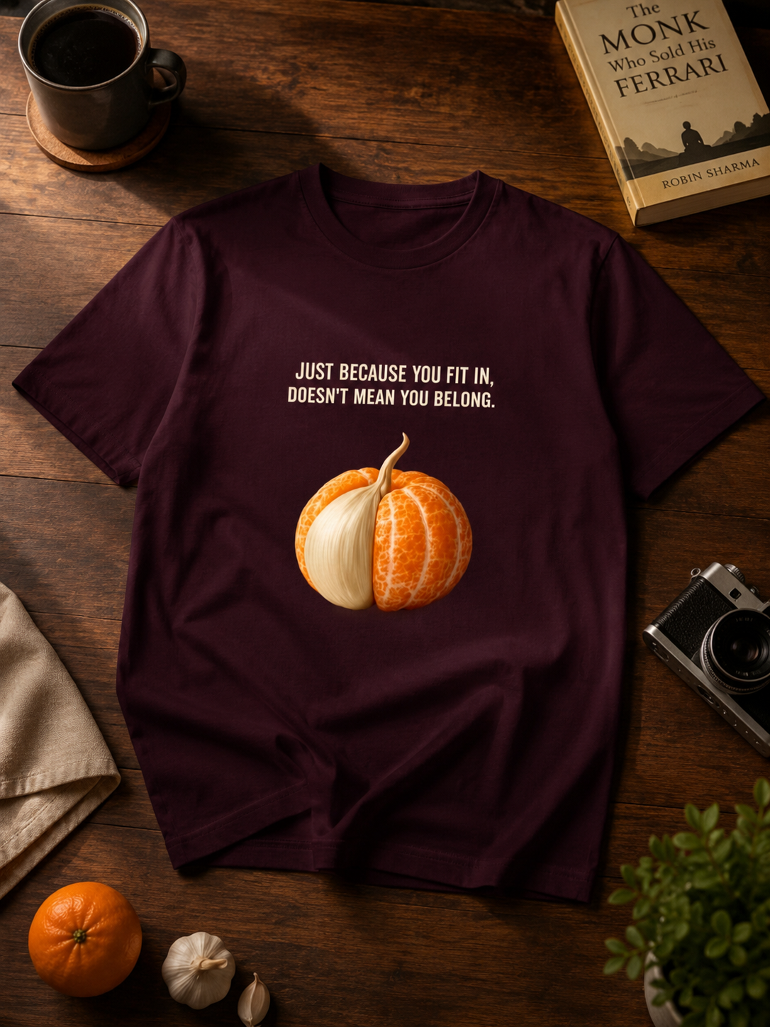 Just Because You Fit In, Doesn't Mean You Belongs Unisex Classic Crew T-Shirt