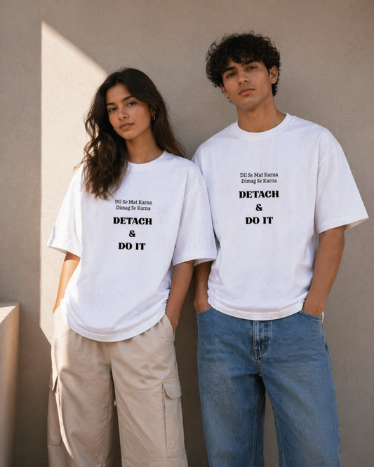 Detach & Do It Unisex Oversized Standard T-Shirt