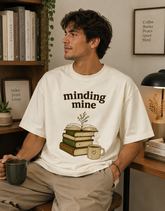 Minding Mine Front Unisex Oversized Classic T-Shirt