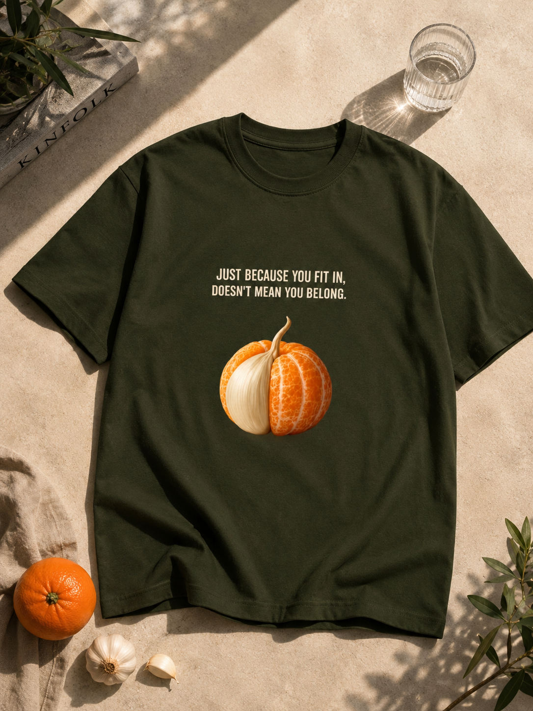 Just Because You Fit In, Doesn't Mean You Belongs Unisex Classic Crew T-Shirt