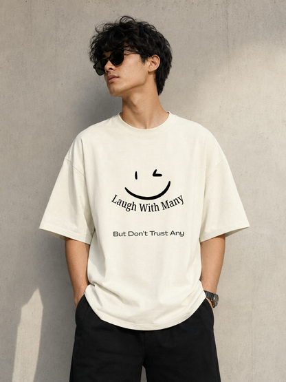 Laugh With Many Unisex Oversized Classic T-Shirt