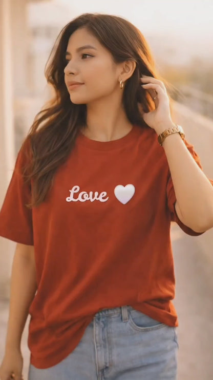 Love ❤️ Unisex Oversized Classic T-Shirt