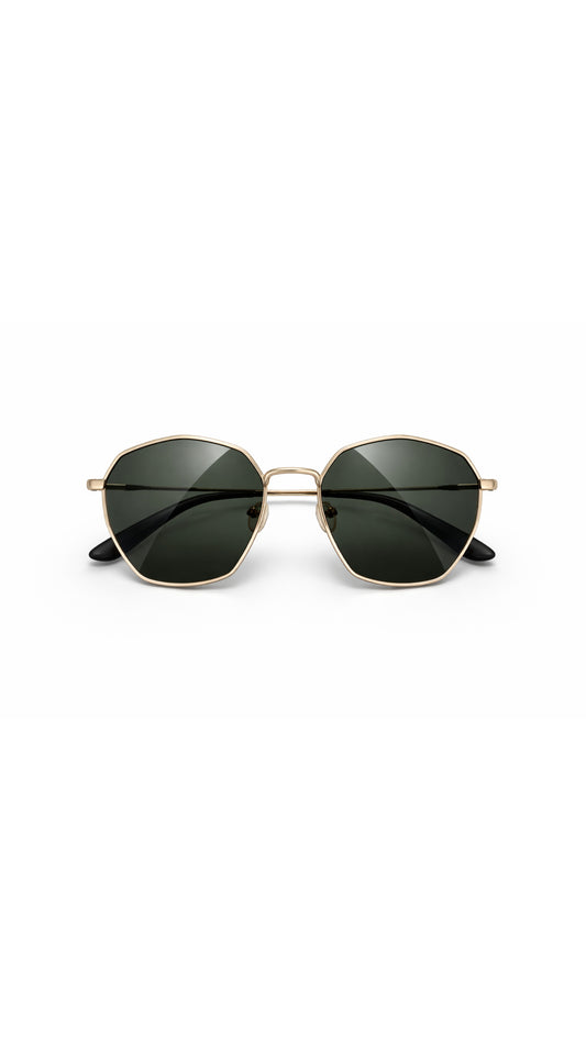 Suga Octagon Round Black Sunglass