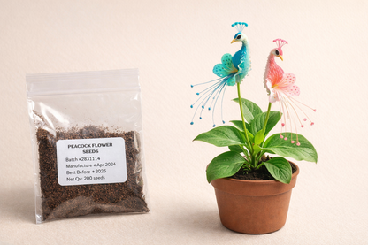 Vibrant Peacock Flower Seeds Pack of 1